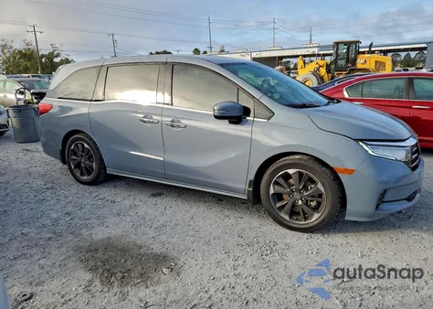 2023 Honda Odyssey Elite из США, поврежденный, VIN 5FNRL6H98PB046174